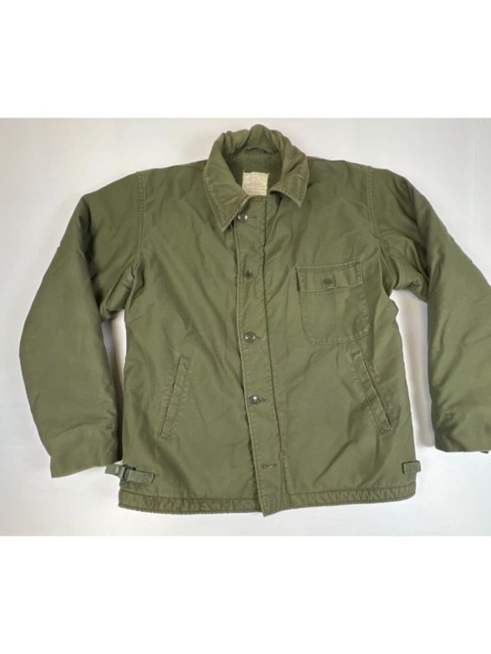 Vintage 1977 US Navy A-2 Cold Weather Deck Jacket Large 42-44 Original Military